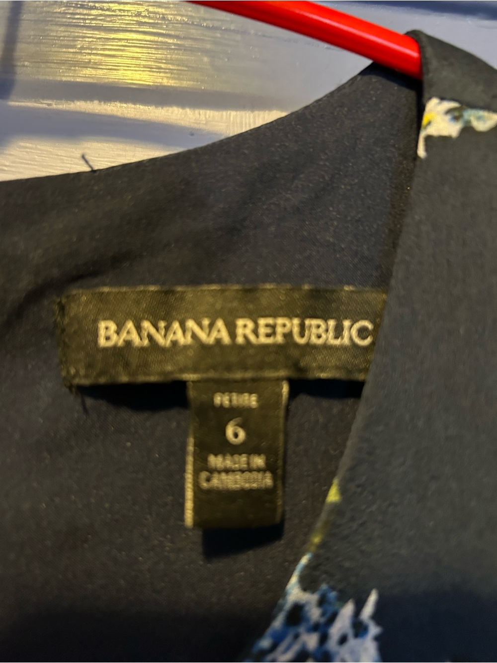 Banana Republic Black Floral Sleeveless A-Line Dress - Picture 3 of 3